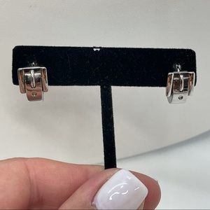 GENUINE 💋 Michael Kors Silver buckle earrings